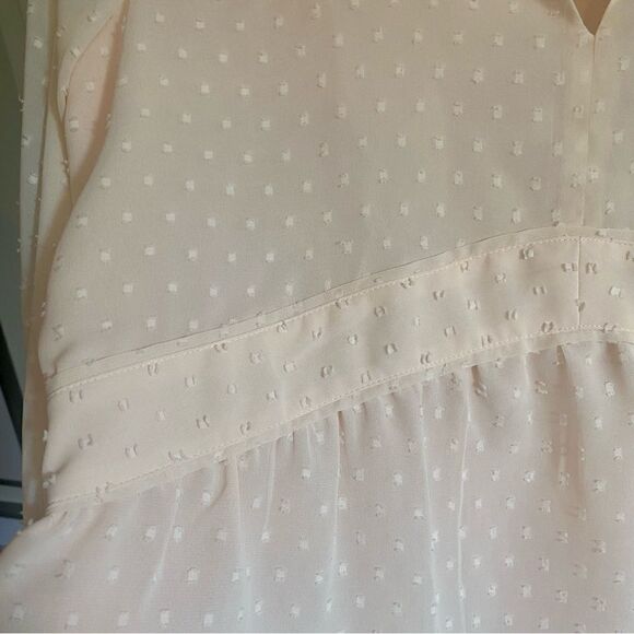 LOFT Pink Tufted Peplum Blouse - Picture 9 of 10